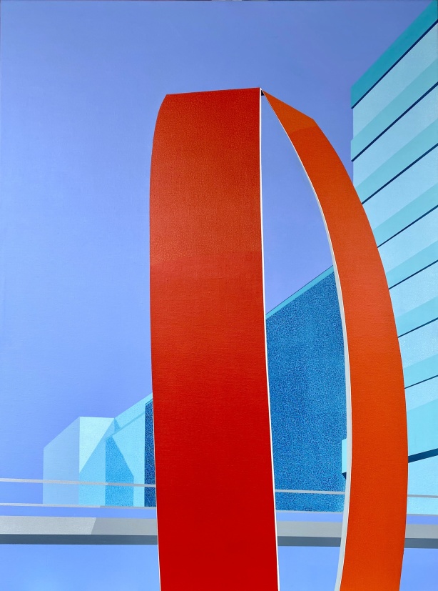 Skulpturen Di-edre, 90x120 cm. (Skulptör: Gert Marcus)