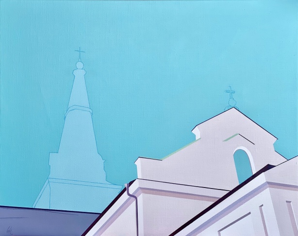 Karlstad domkyrka. 60x50 cm