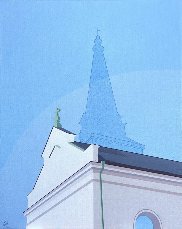 Karlstad domkyrka. 50x60 cm