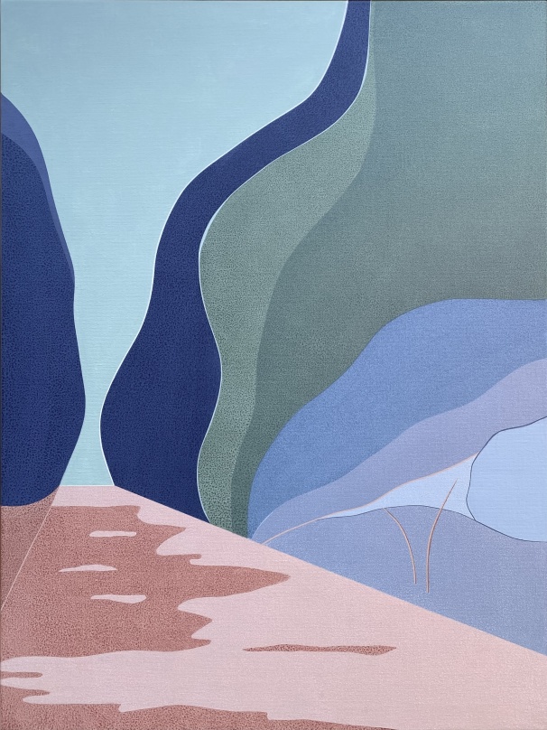 Sommarbild, Grez-sur-Loing, 2024. 60x80 cm