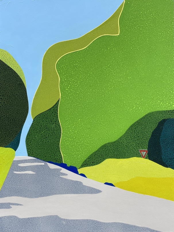 Sommarbild, Grez-sur-Loing, 2024. 40x50 cm