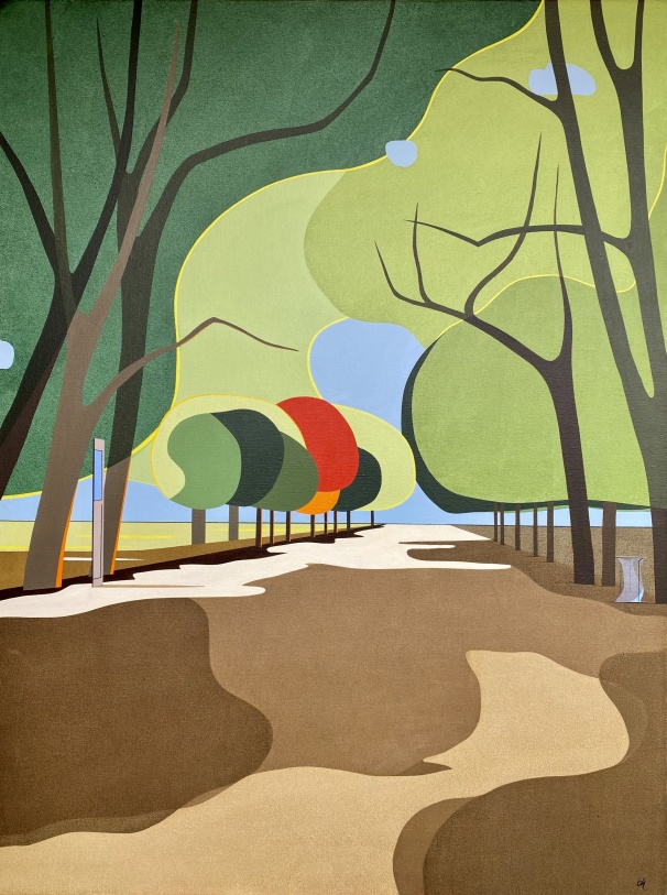 Luxembourgträdgården. 90x120 cm.