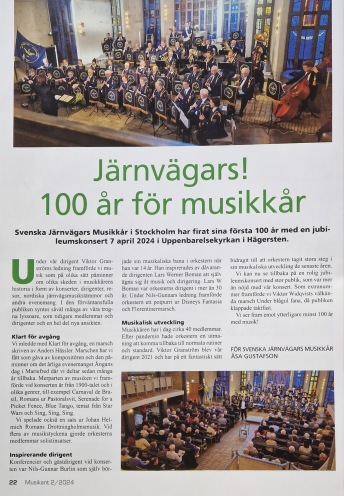 Text: Åsa Gustafson, Foto: Richard Hollander, Ur Musikant 2/2024
