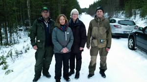 Klassvinnarna från 2015 års cup. Fr.v. Göran Fors, Catarina Widerberg, Gunbritt Magnusson samt Stefan Spännar.