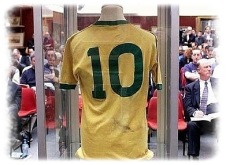 Auktionen av Pelés tröja från VM 1970 på Christie's 2002