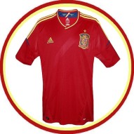 SPANIENs förstatröja från EM 2012