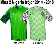 Nigeria 2 tröjor allt
