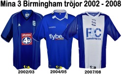 Till mina 3 BIRMINGHAMtröjor