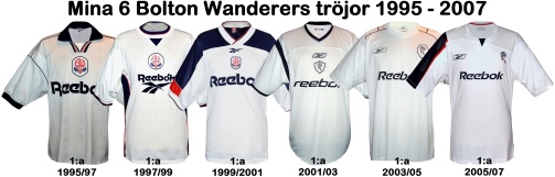 Till mina 6 BOLTON WANDERERströjor