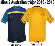 Till mina 2 AUSTRALIENtröjor från 2010-2018