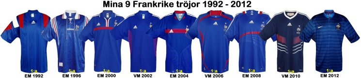 Till mina 9 FRANKRIKEtröjor