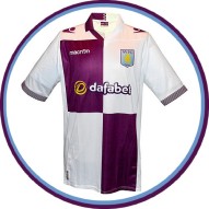 ASTON VILLAs andratröja i från 2013 - 2014