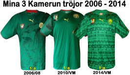 Till mina 3 KAMERUNtröjor