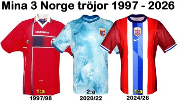 Till min 3 NORGEtröjor