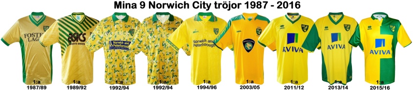 Till mina 9 NORWICHtröjor