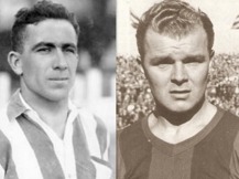 Rekordhållarna med sju mål i en match; Bata och Kubala