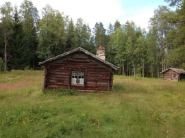 Bränntjärnstorpet i Grangärde finnmark. Foto: Göran Greider, DD.