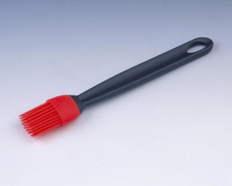 Patisse - silikon pensel svart/röd