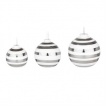 Kähler Omaggio julkulor Silver 3-pack - Kähler Omaggio julkulor Silver 3-pack