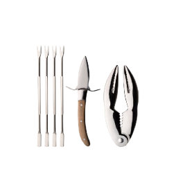 Skaldjursset 4x gaffel rfr+1x tång+1x ostronkniv