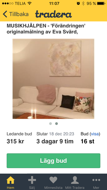 Tradera Musikhjälpen Förändringen Eva Svärd Auktion Tradera Musikhjälpen Förändringen Eva Svärd Auktion
