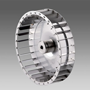 Rökgasfläkt till vedpannor, reservdel - Fläkthjul Ø160x40mm Rostfritt stål