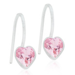Blomdahl - PENDANT FIXED HEART LIGHT ROSE, 6 MM