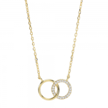 Joanli Nor - Anna circles guld cz halsband