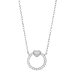 Joanli Nor - Brina 10mm silver cz halsband
