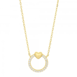 Joanli Nor - Brina 10mm guld cz halsband
