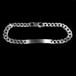 Pansararmband m ID-bricka 21cm 925