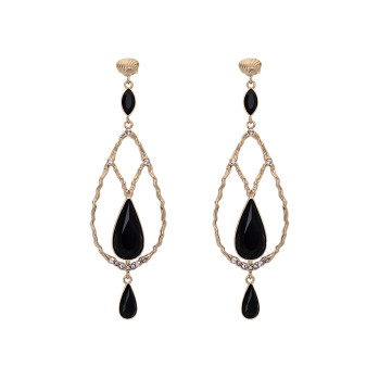 Lily and rose - GARBO EARRINGS – JET