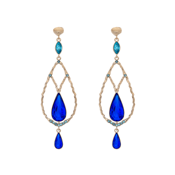 Lily and rose - GARBO EARRINGS – MAJESTIC BLUE