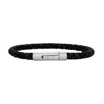 SON - Bracelet black calf leather 19cm