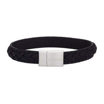 SON - Bracelet black calf leather 21cm