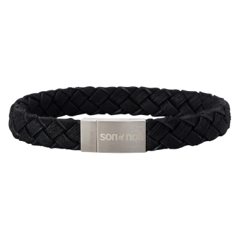 SON - bracelet black calf leather 21cm 10mm