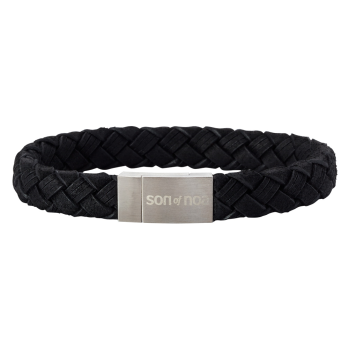 SON - bracelet black calf leather 19cm 10mm