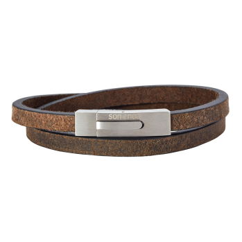 SON - Bracelet dark brown calf leather 41cm 6mm