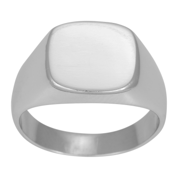 SON - Rhodierad silver ring polished