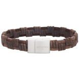 SON - Bracelet dark brown calf leather 23cm