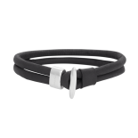 SON - Bracelet black calf leather 21cm