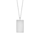 SON - rhd. silver necklace 29mm, 60cm chain