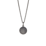 SON - rhd. silver necklace cracked 15mm, 60cm chain