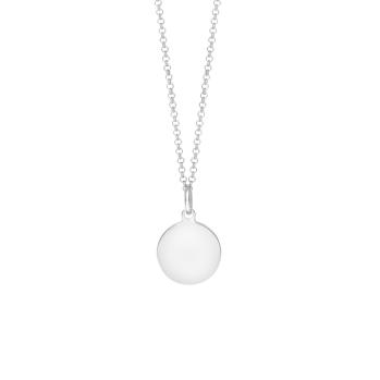 SON - rhd. silver necklace 15mm, 60cm chain