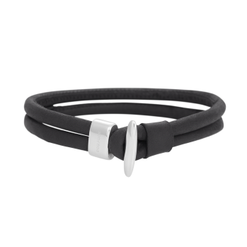 SON - Bracelet black calf leather 21cm