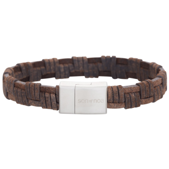 SON - Bracelet dark brown calf leather 21cm