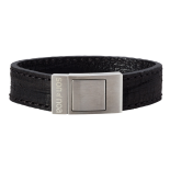 SON - Bracelet black calf leather 21cm 18mm