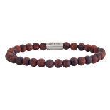 SON - Bracelet matt red tiger eye 21cm