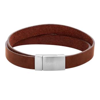 SON - Bracelet brown calf leather 21cm