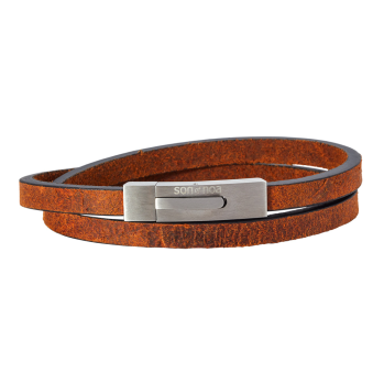 SON - Bracelet brown calf leather 41cm 6mm